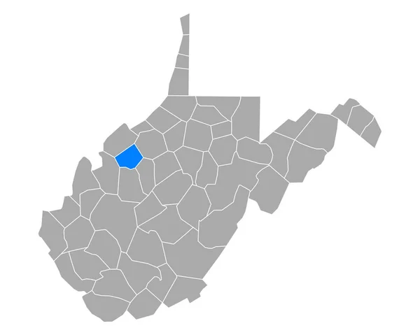 Mapa Camas Colchões West Virginia —  Vetores de Stock