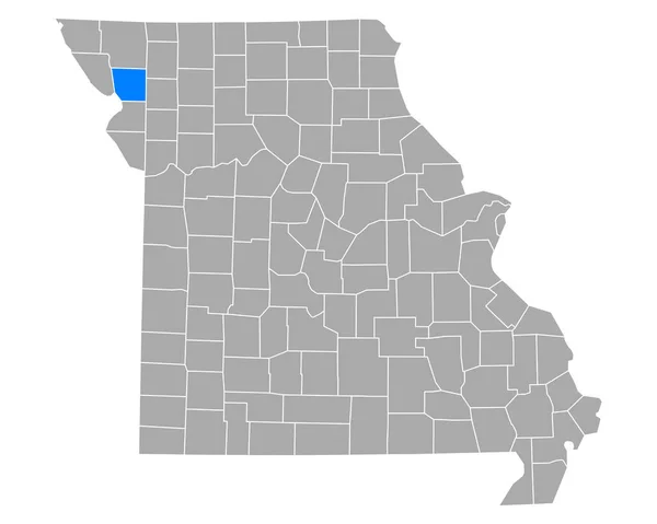 Mapa Andrewa Missouri — Stockový vektor