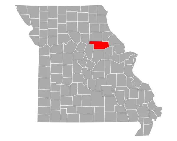 Mapa Contas Missouri — Vetor de Stock