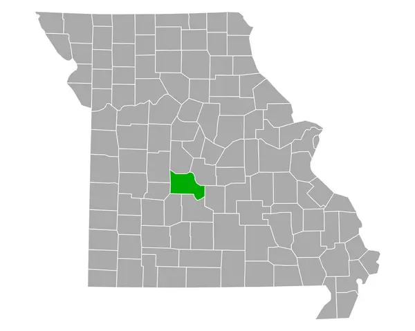 密苏里州卡姆登地图 — 图库矢量图片