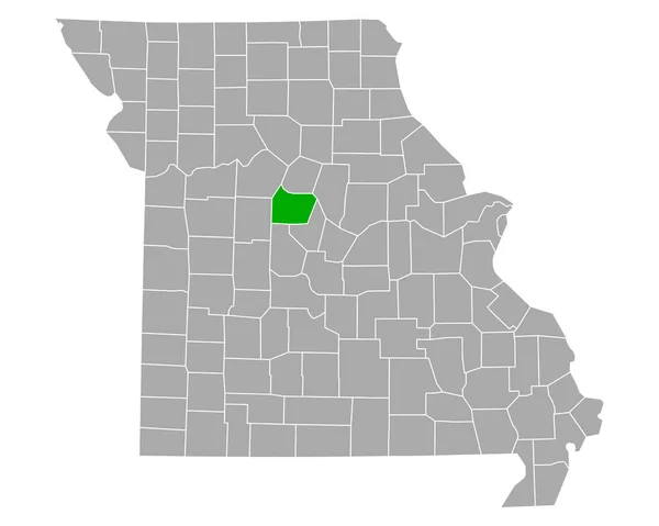 Mapa Coopera Missouri — Wektor stockowy