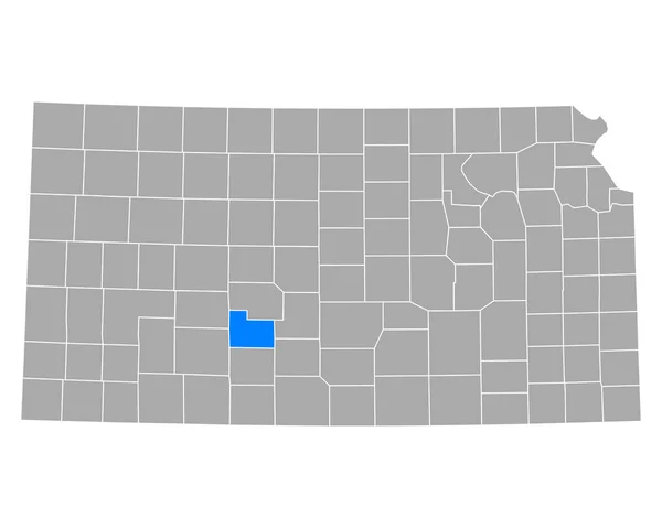 カンザス州のエドワーズ地図 — ストックベクタ