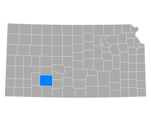Mapa Portas Automáticas Kansas — Vetor de Stock