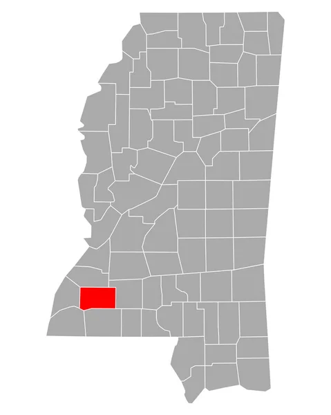 Mapa Agências Imobiliárias Mississippi —  Vetores de Stock