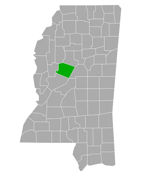 Mapa Holmese Mississippi — Stockový vektor