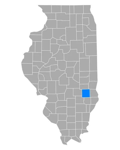 Mapa Jaspera Illinois — Wektor stockowy