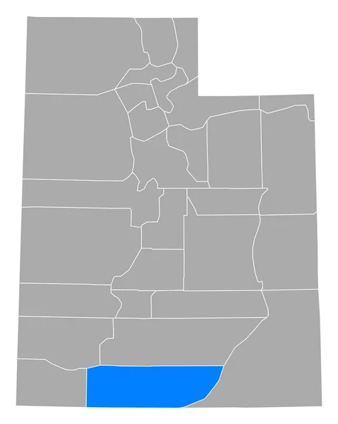 Mapa Kane Utah — Wektor stockowy