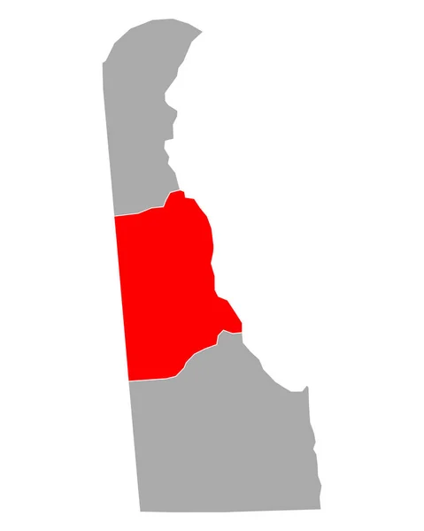 Mapa Kent Delaware — Vector de stock