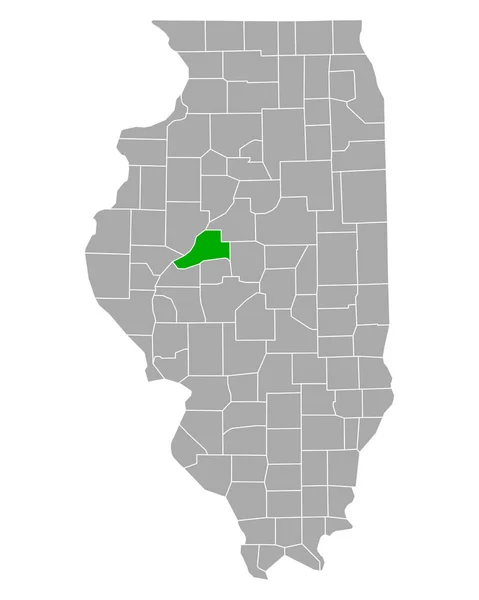 Karte Von Maurer Illinois — Stockvektor