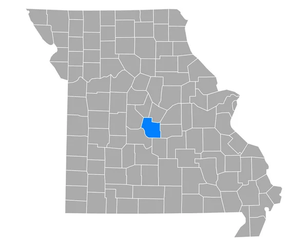 Karte Von Miller Missouri — Stockvektor