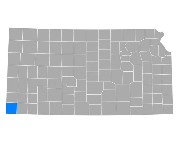 Mapa Mortona Kansas — Wektor stockowy
