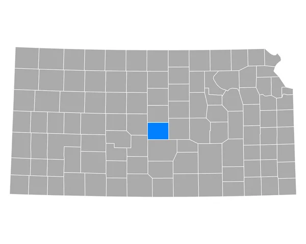 Mapa Arroz Kansas — Archivo Imágenes Vectoriales