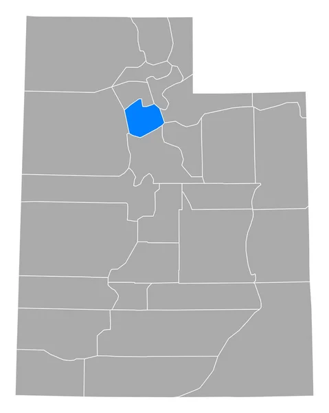 Mapa Salt Lake Utah —  Vetores de Stock