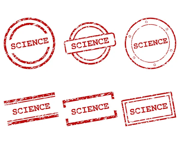 Science Stamps Vector Illustration — Stock Vector