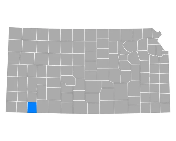 Mapa Serviços Jardinagem Kansas — Vetor de Stock