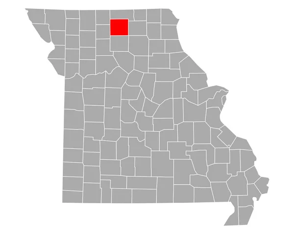 Mapa Sullivan Missouri — Vector de stock