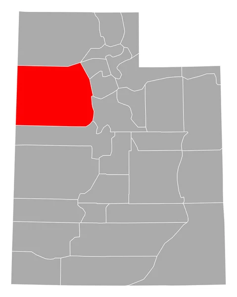 Kaart Van Tooele Utah — Stockvector