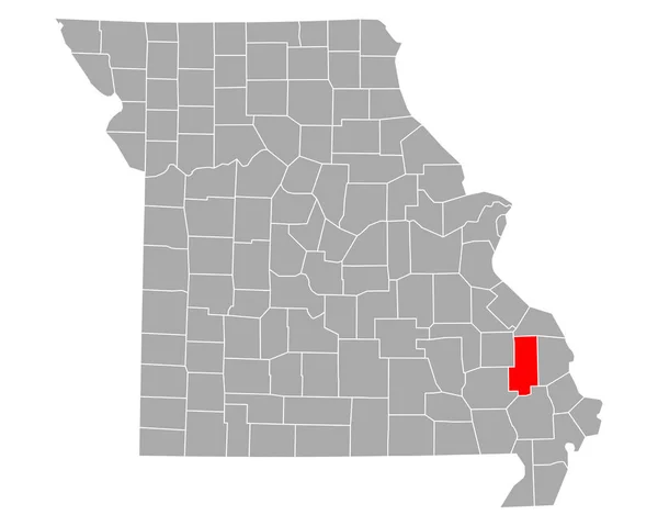 Mapa Carros Usados Missouri — Vetor de Stock