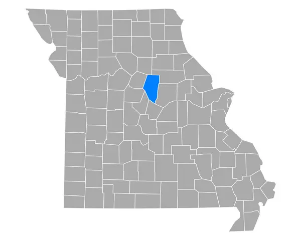 密苏里州Boone地图 — 图库矢量图片