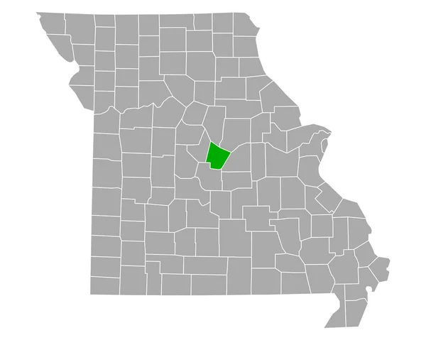 Mapa Cole Missouri — Vector de stock