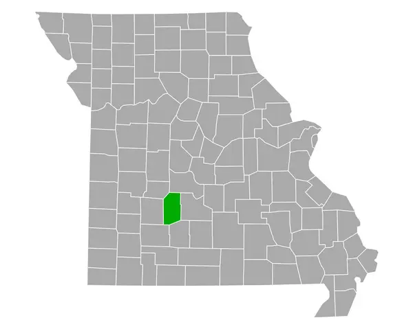 Mapa Artesanato Missouri — Vetor de Stock