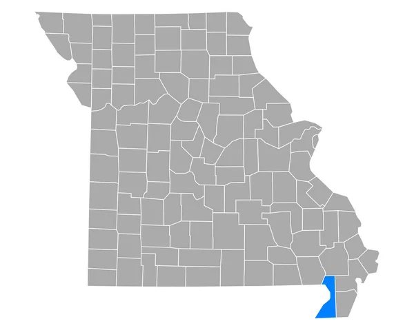 Mapa Pedra Natural Missouri —  Vetores de Stock