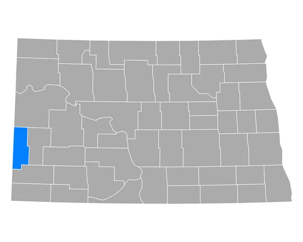 Mapa Golden Valley Dakota Del Norte — Archivo Imágenes Vectoriales