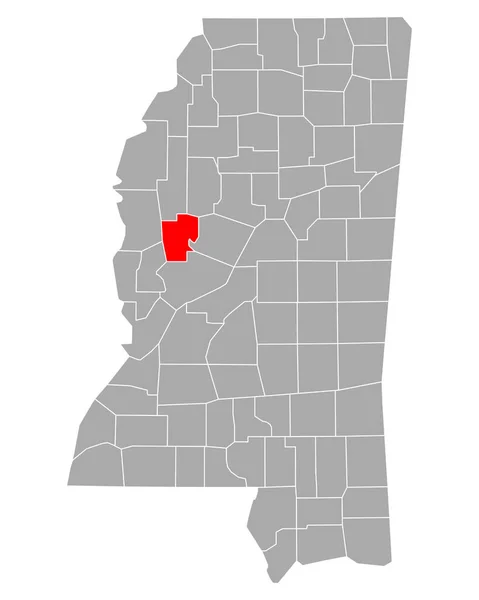 Kaart Van Humphreys Mississippi — Stockvector