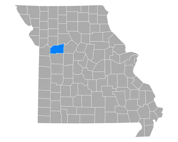 Mapa Lavanderias Missouri — Vetor de Stock