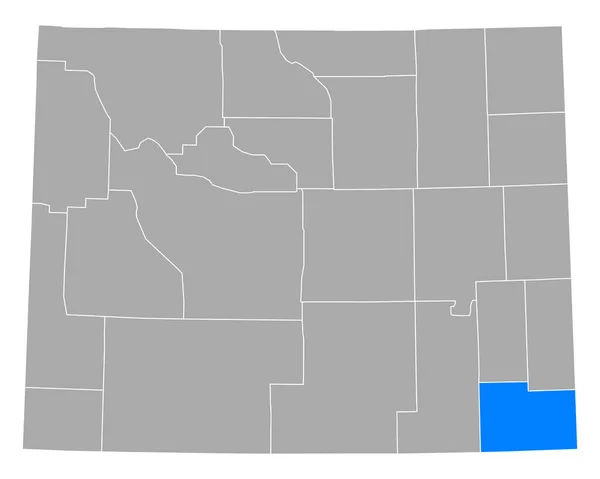 Mapa Laramie Wyoming — Wektor stockowy