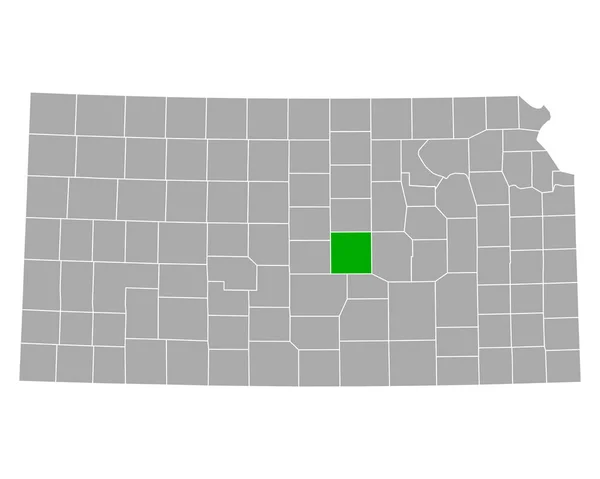 Mapa Mcpherson Kansas — Vetor de Stock