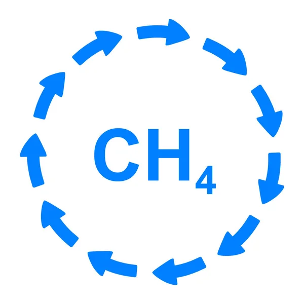 Metano Flechas Como Ilustración Vectorial — Archivo Imágenes Vectoriales