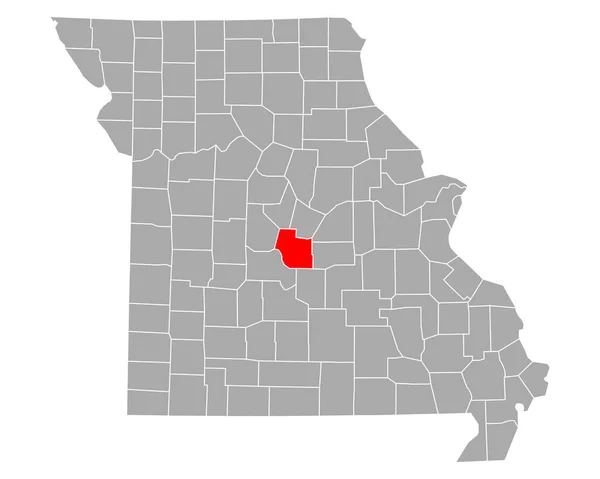 Carte Miller Dans Missouri — Image vectorielle