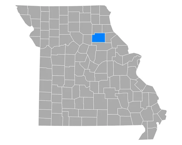 Mapa Transporte Terrestre Missouri — Vetor de Stock