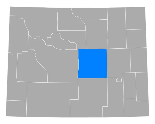 Mapa Natrony Wyoming — Wektor stockowy
