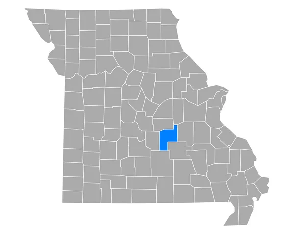 Mapa Phelps Missouri — Vector de stock
