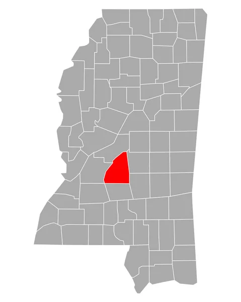 Mapa Rankin Mississippi — Archivo Imágenes Vectoriales