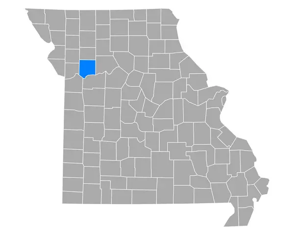 Mapa Ração Para Animais Missouri — Vetor de Stock