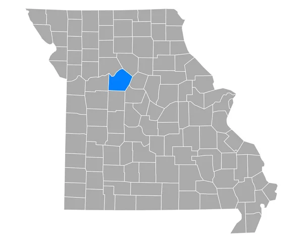 Kaart Van Saline Missouri — Stockvector