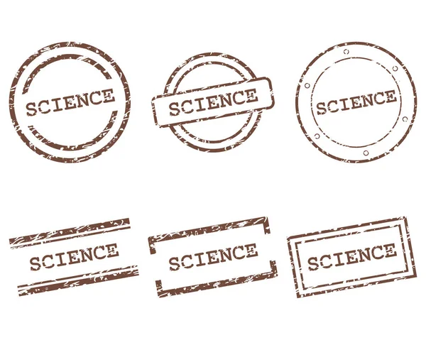 Σφραγίδες Επιστήμης Διανυσματική Απεικόνιση — Διανυσματικό Αρχείο