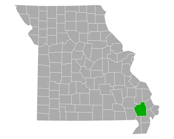 Mapa Stoddard Missouri — Archivo Imágenes Vectoriales