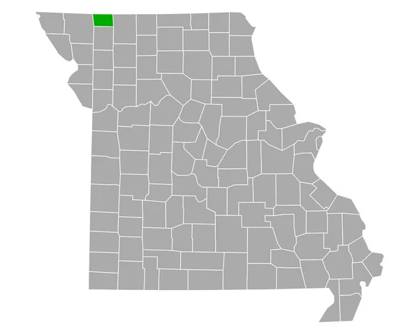 Mapa Wartości Missouri — Wektor stockowy