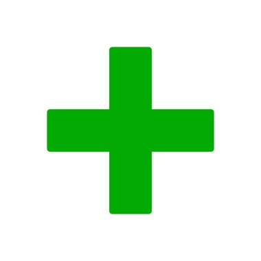 Artı ve arkaplan vektör illüstrasyonu