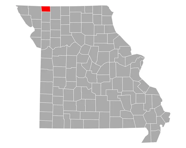 Mapa Digitais Missouri — Vetor de Stock