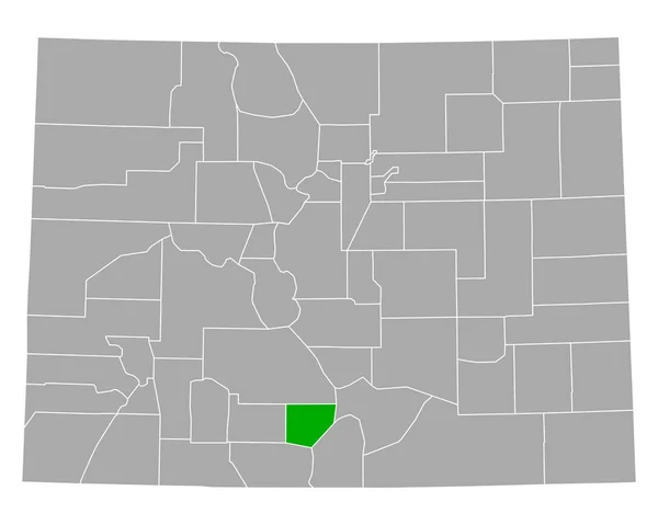 Mapa Alamosa Colorado — Vetor de Stock