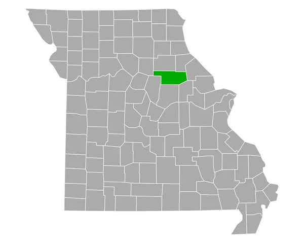 Mapa Contas Missouri — Vetor de Stock