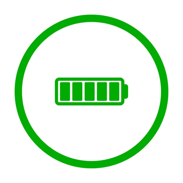 Batterie Cercle Comme Illustration Vectorielle — Image vectorielle