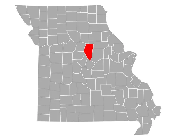 Mapa Boone Missouri — Stockový vektor