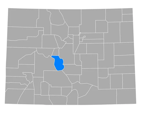 Mapa Chaffee Colorado — Archivo Imágenes Vectoriales