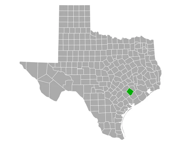 Kaart Van Colorado Texas — Stockvector